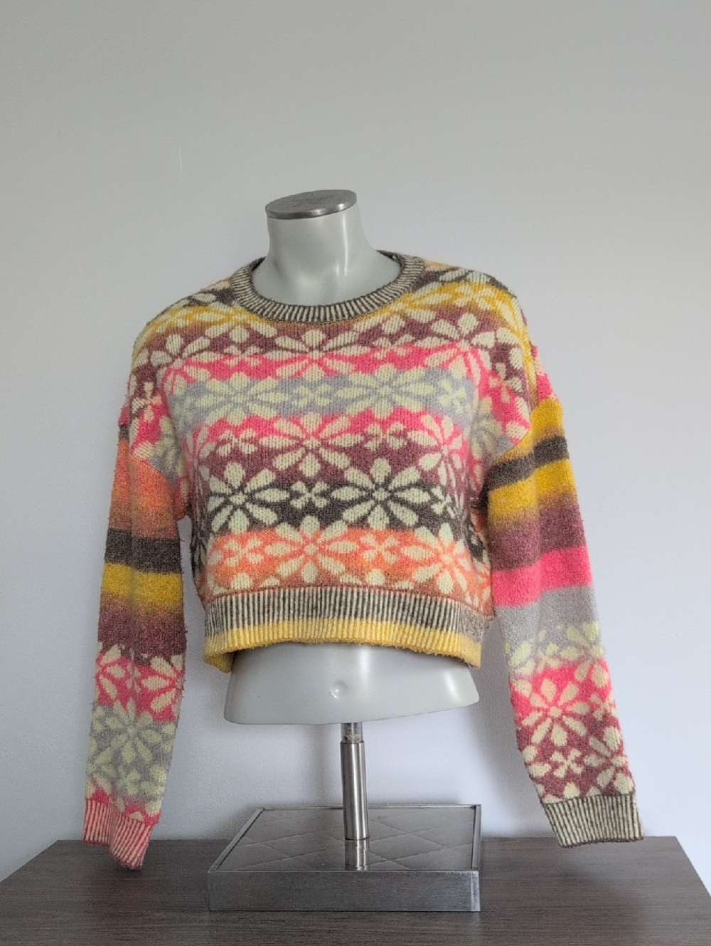 XS Only Cropped Knit Sweater